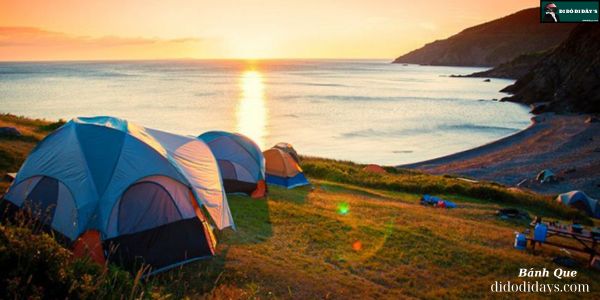 Cắm trại qua đêm và ngắm sao trên bãi biển