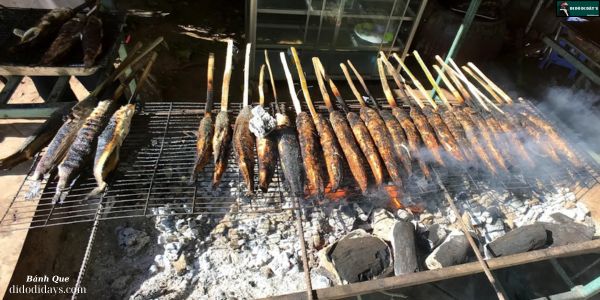 Cá lóc nướng trui