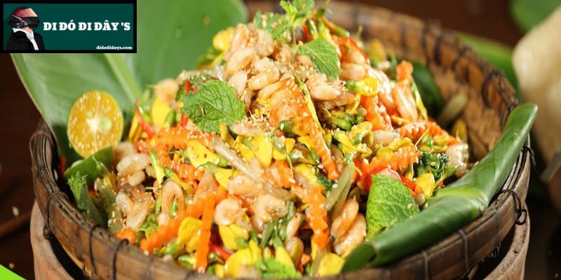 Gỏi Tép Trấu Bông Điên Điển