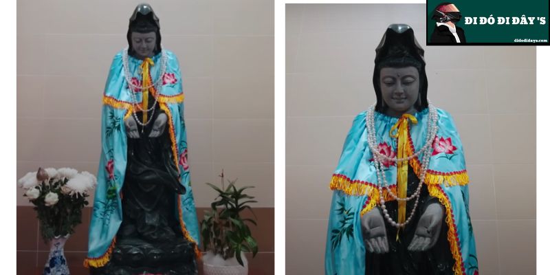tượng Quan Âm Bồ Tát giơ hai tay