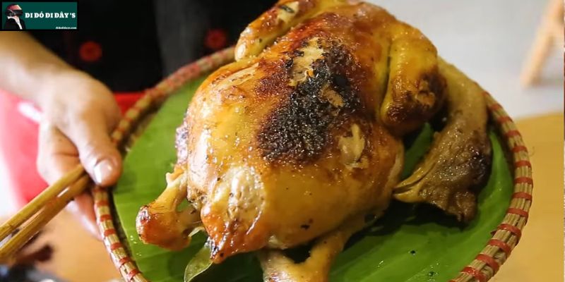 Gà Vườn Nướng Đất Sét
