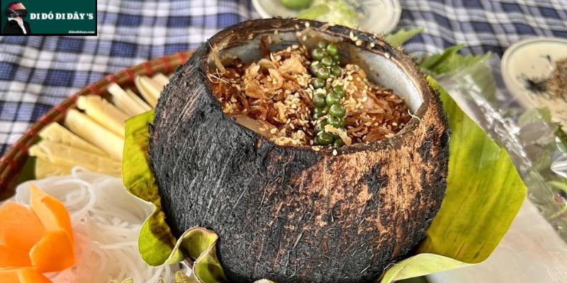 Bò Nướng Trái Dừa