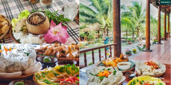thưởng thức ẩm thực tại Nhà Dừa CocoHome