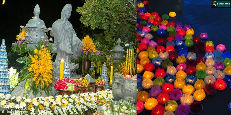 Lễ Vía Quan Thế Âm và thả đèn hoa đăng