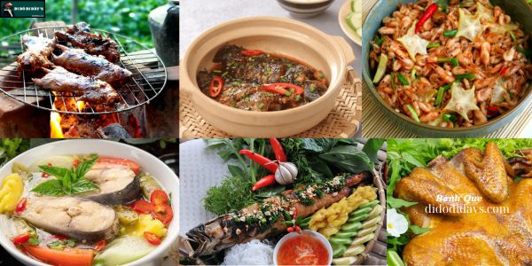 thưởng thức ẩm thức tại rừng tràm trà sư