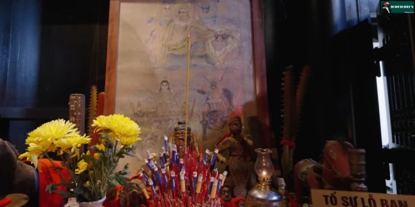 bàn thờ Tổ sư Lỗ Ban