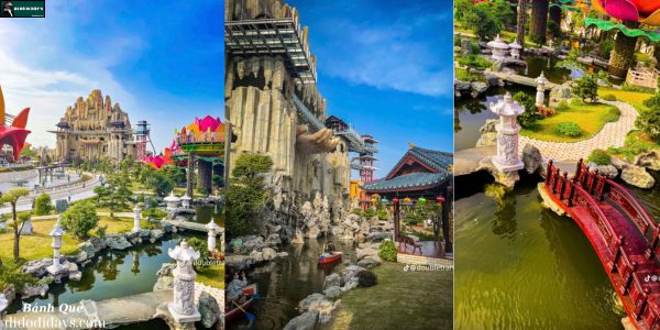 Thác nước & hồ cá Koi